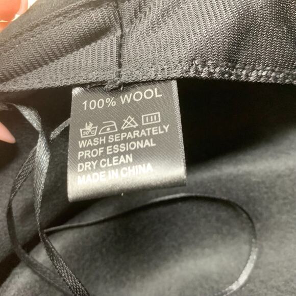 Elegant Black Wide Brim Dress Hat Rose Mesh Organza Bow Veil Church Derby Wool - Picture 6 of 9